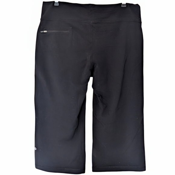 Lululemon Relaxed Fit Crop II Black Spandex Wide Leg Rel: 11/2011 Women's size 8 - Picture 4 of 11